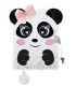 Pluszowy pamiętnik z kłódką i pomponem SWEET PANDA