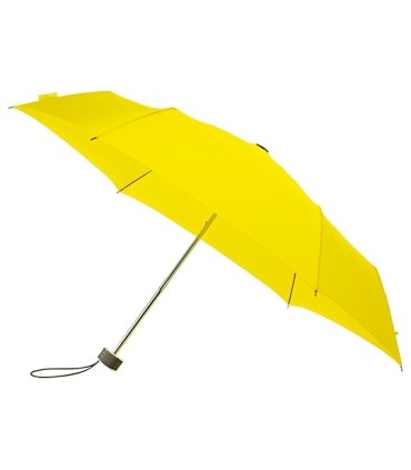 Lekka, płaska, mała parasolka damska do torebki IMPLIVA, żółta