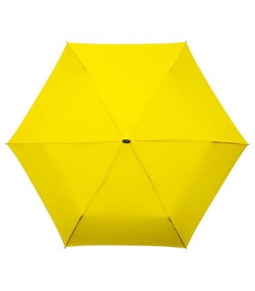 Lekka, płaska, mała parasolka damska do torebki IMPLIVA, żółta