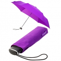 Mała płaska składana parasolka damska FIOLET