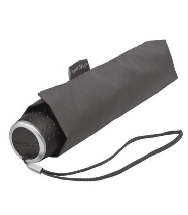 Klasyczna damska składana parasolka w kolorze szarym