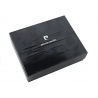 Męski poziomy portfel Pierre Cardin RFID, skórzany, exclusive collection, czarny