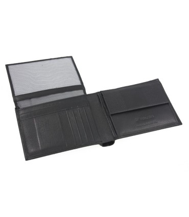 Męski skórzany portfel Valentini, czarny