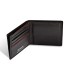 Męski poziomy skórzany portfel Valentini, czarny