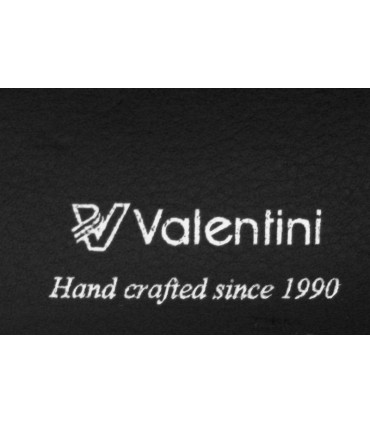 Męski poziomy skórzany portfel Valentini, czarny