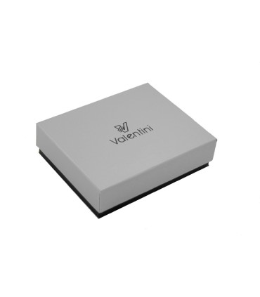 Męski poziomy skórzany portfel Valentini, czarny