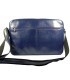 Skórzana torba na ramię z wyjmowaną kieszenią na laptopa G-502 granatowa