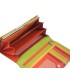 Kolorowy portfel damski Valentini, czerwień, pomarańcz, zieleń+ inne