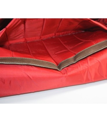 Skórzana torba z klapą na ramię na laptopa, A4, brązowa