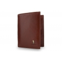 Męski pionowy portfel Puccini P7825 w kolorze brązowym