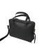 Skórzana torba na ramię na laptopa, A4, czarna
