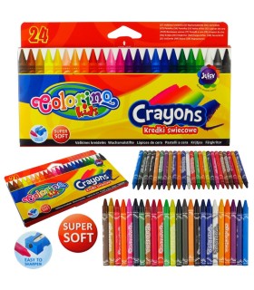 24 kredki świecowe Colorino