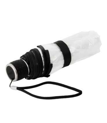 Składana krótka przezroczysta transparentna parasolka, 24 cm