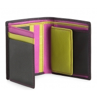 Damski portfel VIP Collection czarny z kolorowym środkiem, 01-906-10