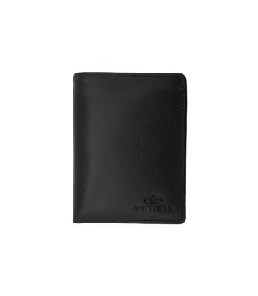 Klasyczny portfel Wittchen 21-1-009, kolekcja Italy, kolor czarny