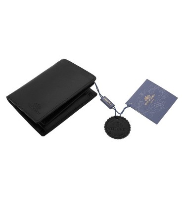 Klasyczny portfel Wittchen 21-1-009, kolekcja Italy, kolor czarny