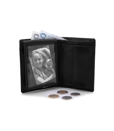 Klasyczny portfel Wittchen 21-1-009, kolekcja Italy, kolor czarny