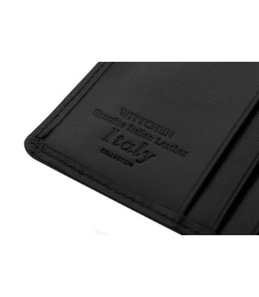 Klasyczny portfel Wittchen 21-1-009, kolekcja Italy, kolor czarny