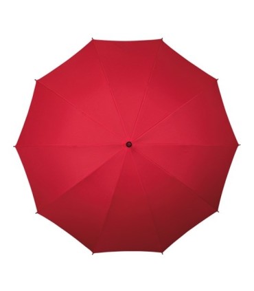 Bardzo duża wytrzymała damska parasolka w kolorze czerwonym