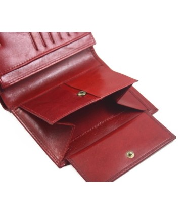 Ekskluzywny pionowy portfel Orsatti M12 w kolorze bordowym