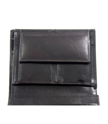 Ekskluzywny pionowy portfel Orsatti M12 w kolorze ciemno brązowym