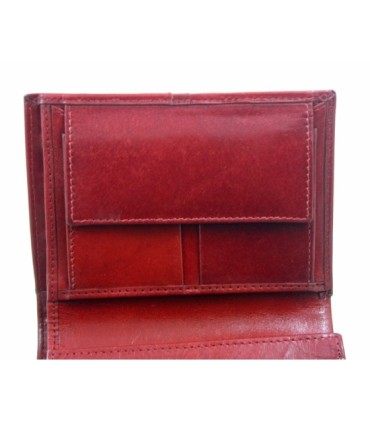 Ekskluzywny pionowy portfel Orsatti M12 w kolorze bordowym