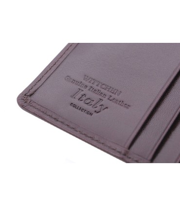 Klasyczny portfel Wittchen 21-1-009, kolekcja Italy, kolor brązowy