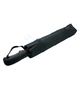 Czarna składana na 3  bardzo duża parasolka rodzinna marki Parasol, 125 cm