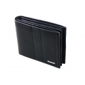 Skórzany portfel męski Valentini RFID, czarny, poziomy