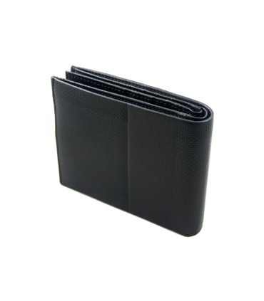 Samsonite skórzany portfel męski RFID, czarny, poziomy