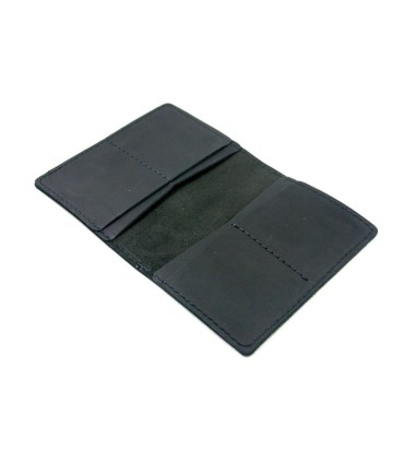 Skórzany super cienki portfel męski (SLIM WALLET) Orsatti, czarny