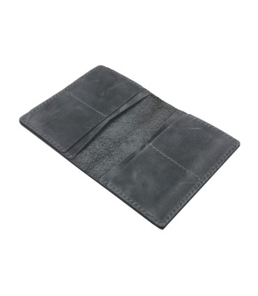 Skórzany super cienki portfel męski (SLIM WALLET) Orsatti, szary