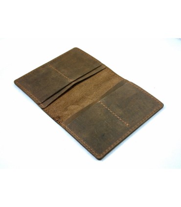 Skórzany super cienki portfel męski (SLIM WALLET) Orsatti, jasny brąz