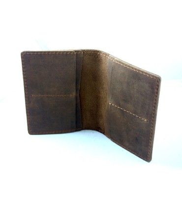 Skórzany super cienki portfel męski (SLIM WALLET) Orsatti, jasny brąz