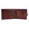 Bardzo praktyczny brązowy męski portfel VIP Collection V04-01-299-40