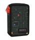 PIÓRNIK SZKOLNY Z WYPOSAŻENIEM BACK UP DERFORM POTRÓJNY PAC-MAN