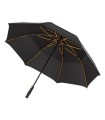 Automatyczny super mocny parasol XXL średnica 133 cm, włókno, IMPLIVA, czarny