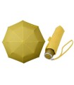 Klasyczna damska wytrzymała parasolka do torebki, żółta