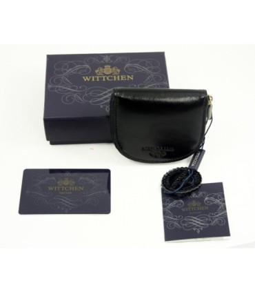 Portmonetka Wittchen bilonówka typu "piekiełko", kolor czarny