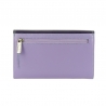 Skórzany portfel damski marki DuDu®, fioletowy + niebieski