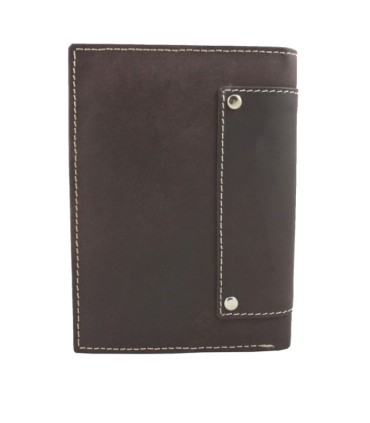 Super wyposażony portfel męski Always Wild ze skóry nubukowej,  brąz