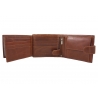 Skórzany portfel męski Rovicky w kolorze brązowym