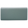 Elegancki długi portfel z eko skóry, niebieski