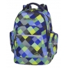 Młodzieżowy plecak szkolny CoolPack Brick 28 l, Blue Patchwork A497