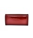Długi portfel damski Peterson, czerwony, lakierowany