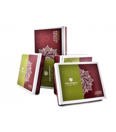 Długi portfel damski Peterson, czerwony, lakierowany