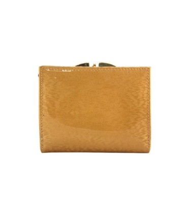 Portmonetka damska Peterson, złota, lakierowana