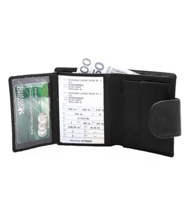 Portmonetka marki Wittchen 21-1-362, kolekcja Italy, czarna