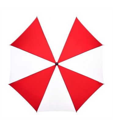 Parasolka Falcone automatyczna bardzo duża biało czerwona