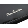 Skórzany lakierowany portfel Pierre Cardin w kolorze czarnym